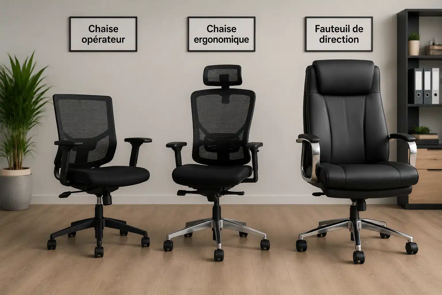 Les différentes catégories de chaises de bureau ergonomiques