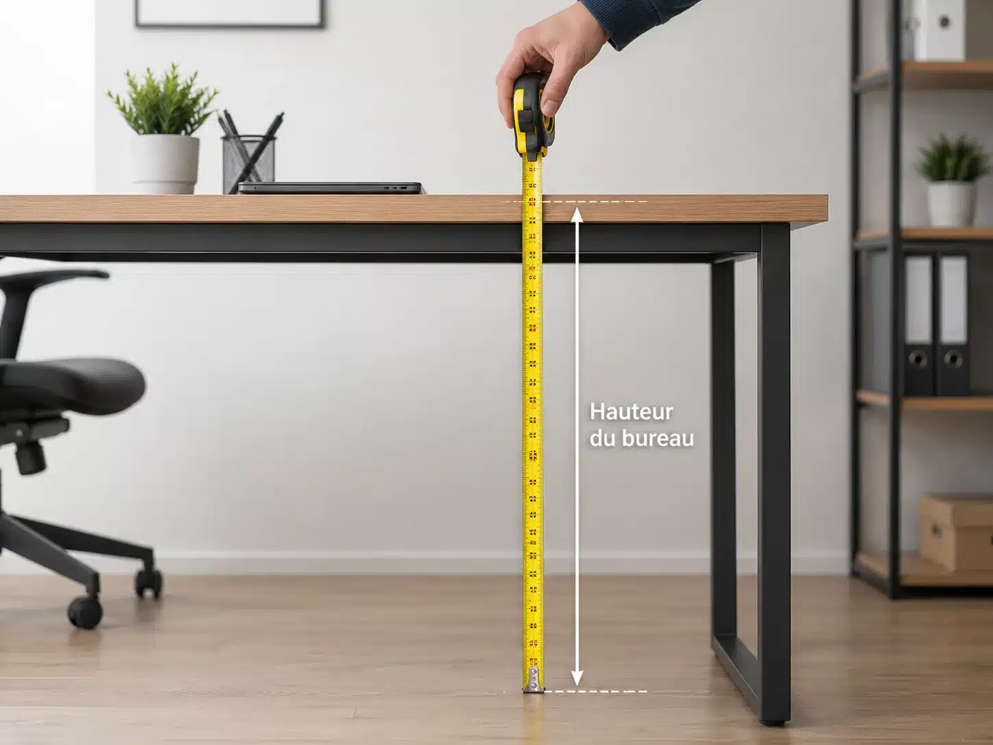 Comment mesurer la hauteur de son bureau avec la méthode des coudes