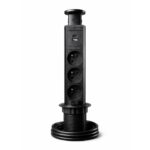 Multiprise Verticale Pop-Up Encastrable avec USB et Prises 220V