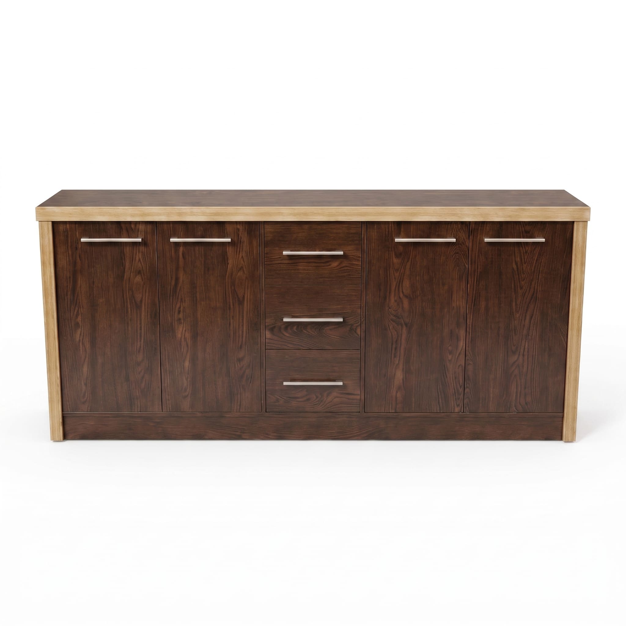 Bahut de bureau en bois MDF 200x40x80 cm Bahut de Bureau en Bois MDF 200 x 40 x 80 cm – Crédence de Rangement Professionnelle – Image 1