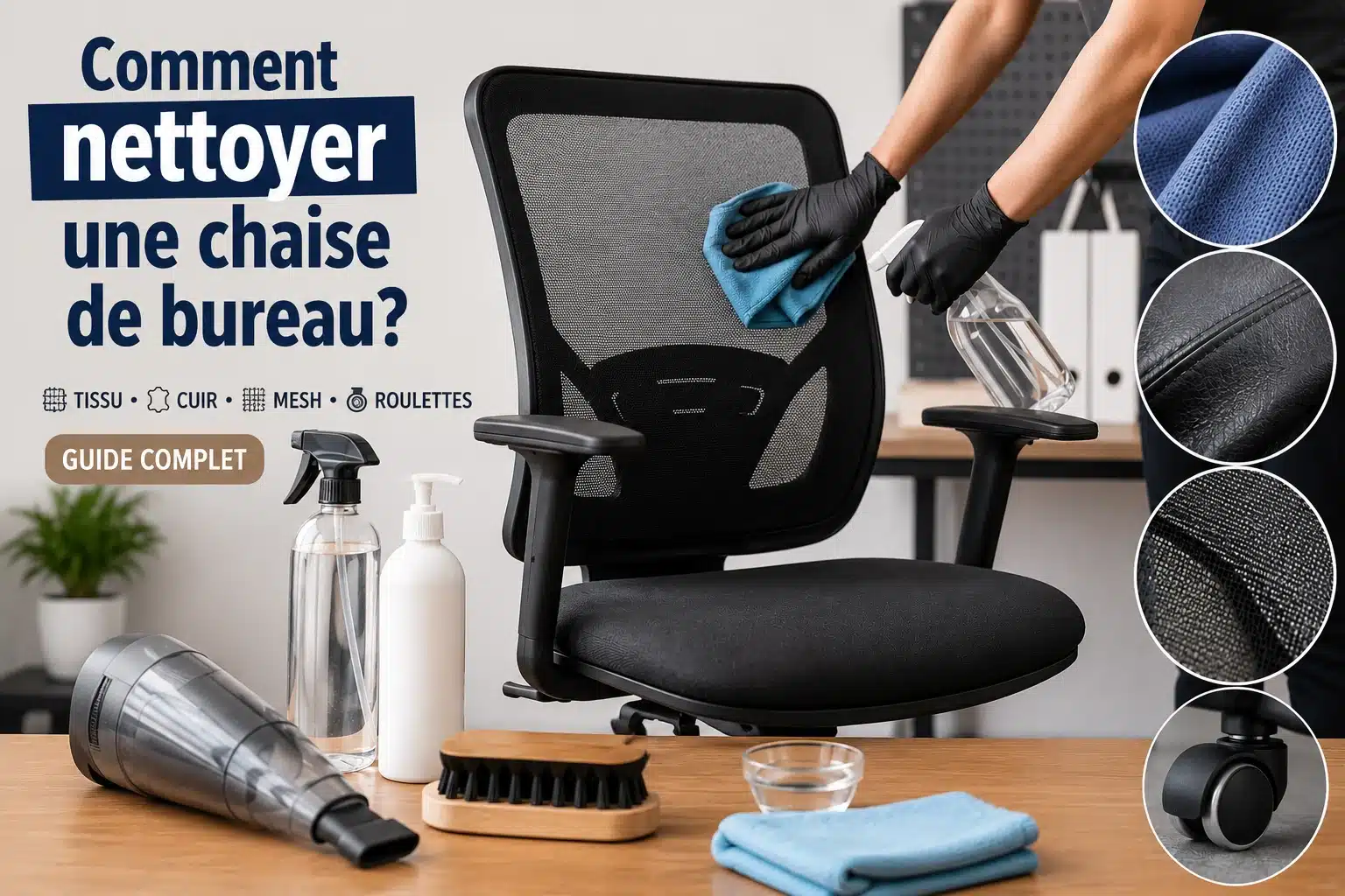 Comment nettoyer une chaise de bureau