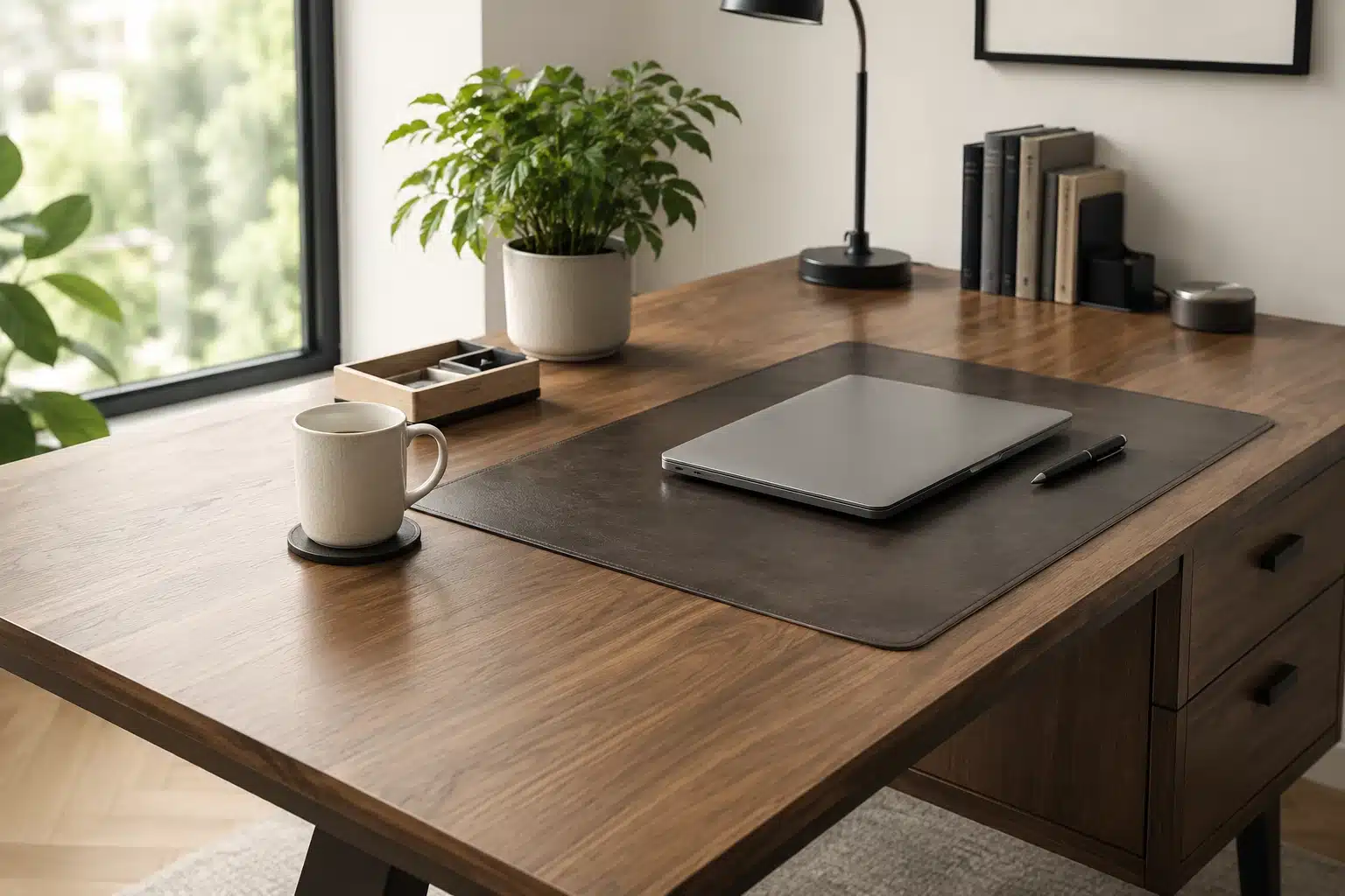 Comment protéger un bureau en bois au quotidien