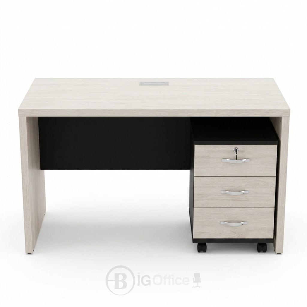 Bureau ARVEO avec Caisson Mobile 3 Tiroirs