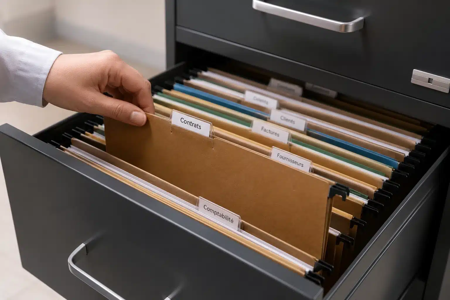 Comment utiliser des dossiers suspendus étape par étape au bureau