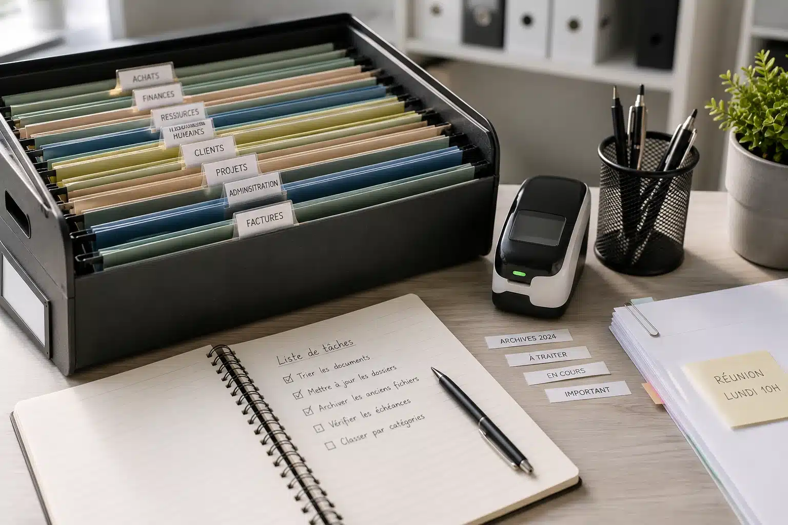 Conseils pour une organisation des dossiers au bureau durable