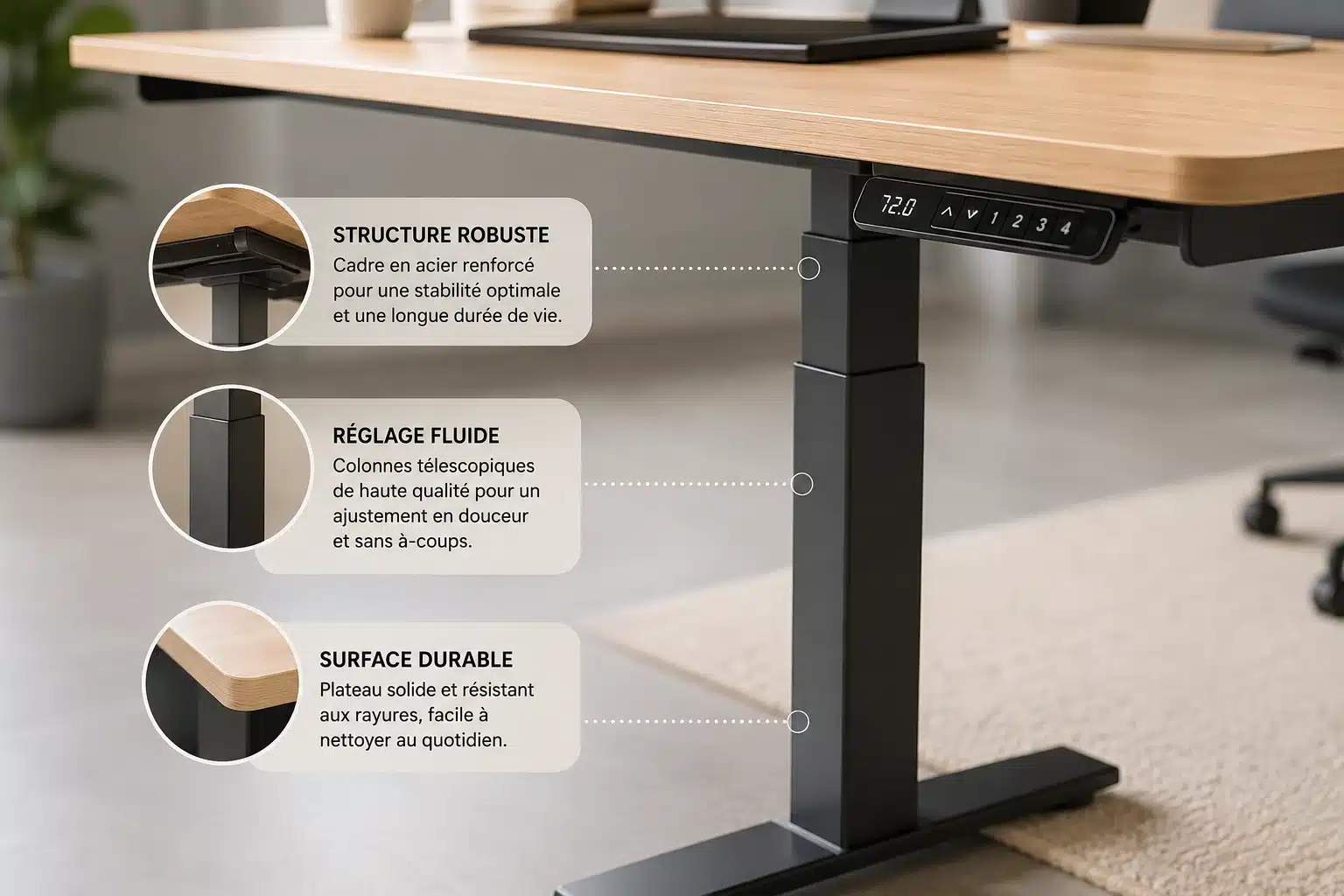 Critères essentiels pour bien choisir un bureau ajustable