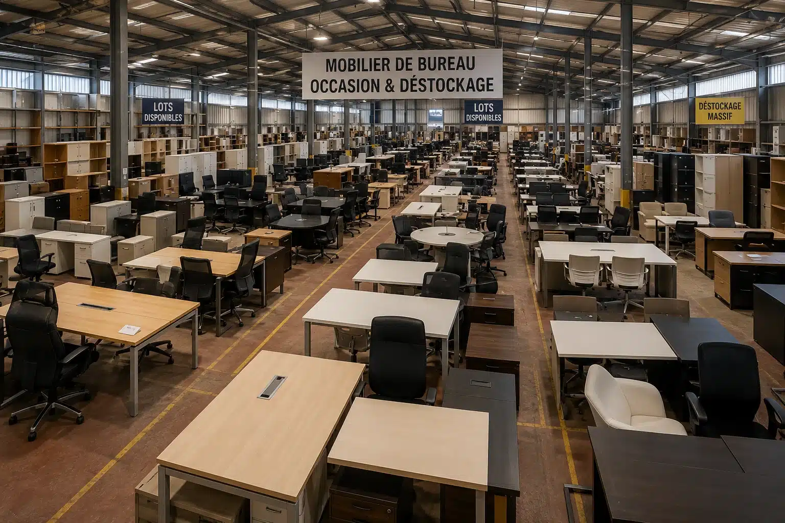 Entrepôt mobilier bureau occasion Casablanca