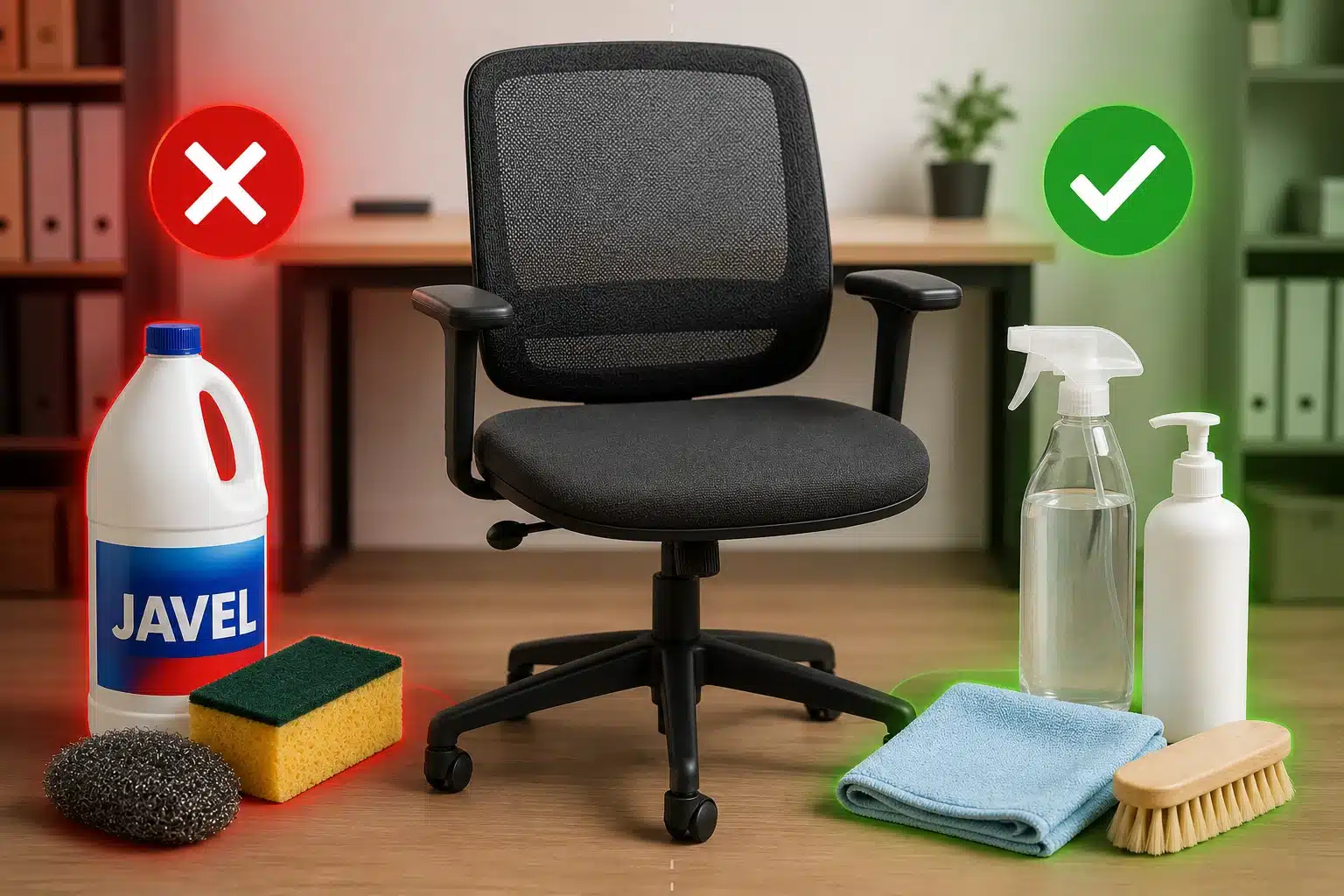 Erreurs courantes à éviter lors du nettoyage d'une chaise de bureau