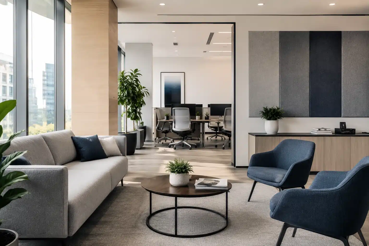 Nettoyage des textiles de bureau : fauteuils, cloisons et rideaux entretenus