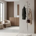 Porte-Manteau ORBIS en Inox avec Base Marbre