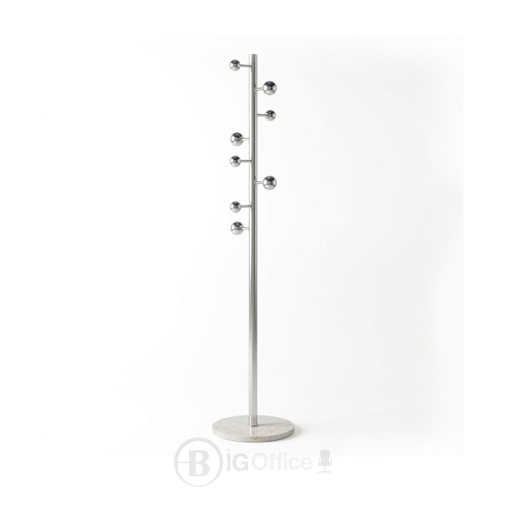 Porte-Manteau ORBIS en Inox avec Base Marbre