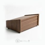 Repose-Pieds de Bureau Incliné Effet Noyer – Image 2