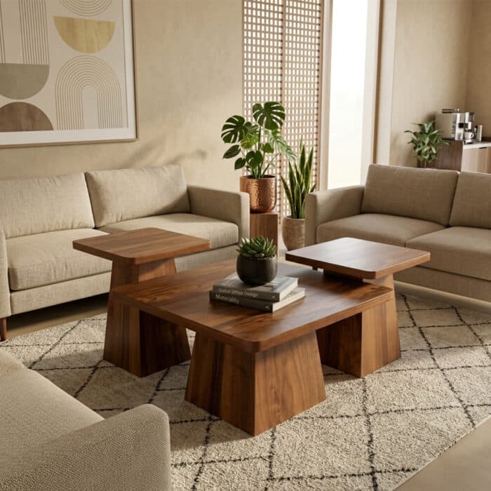 Set de 3 Tables Gigognes en Bois
