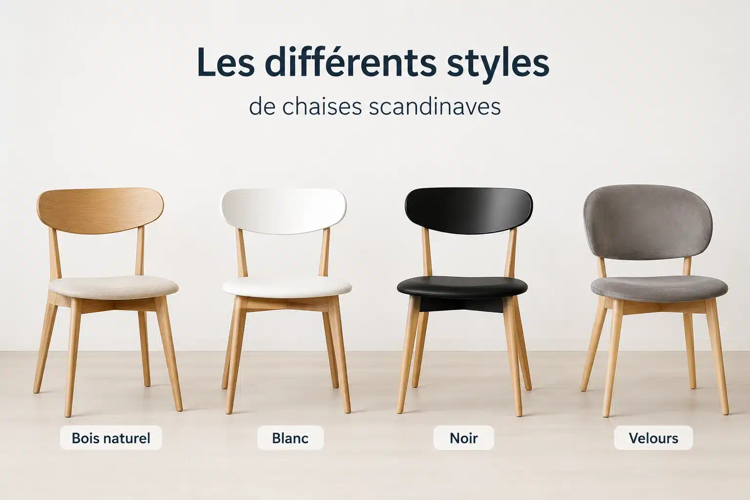 Différents styles de chaise scandinave : moderne, minimaliste et classique revisitée